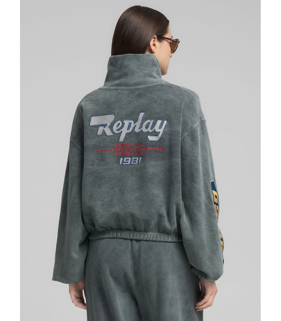 ハイネックハーフジップスウェットシャツ（セットアップ） 詳細画像 ブラックボード 3